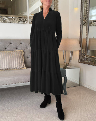 Arvae™ | Velvet Grace Midi Dress