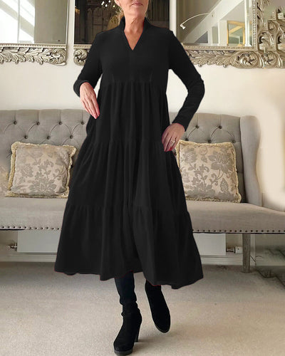 Arvae™ | Velvet Grace Midi Dress