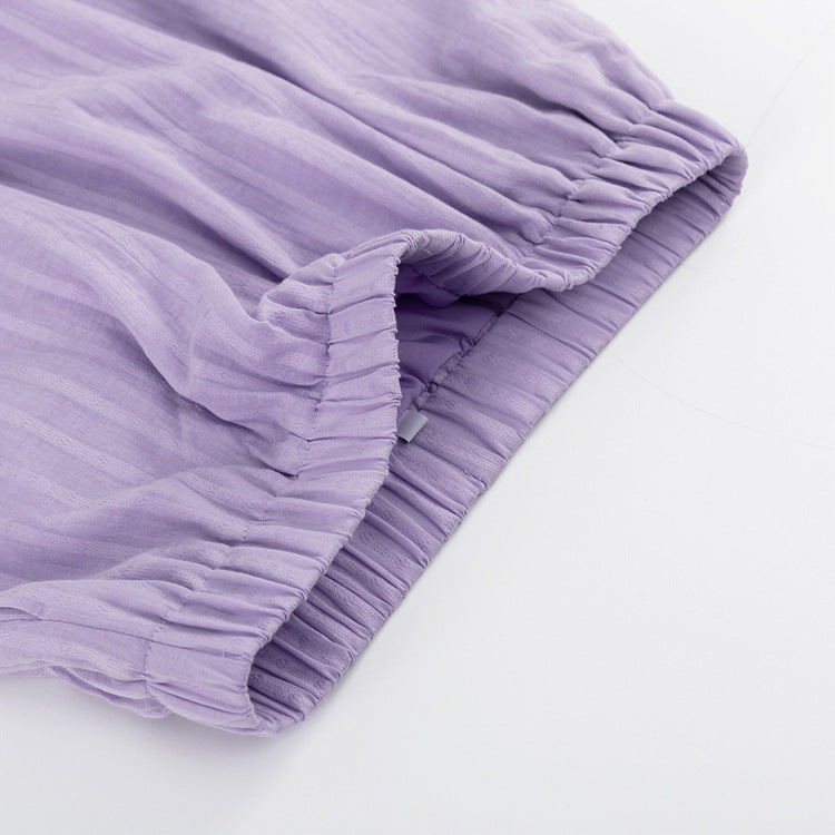 Arvae™ Viola | Breezy button-up and shorts set