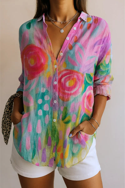 Arvae™ Astra - Colourful Pattern Blouse