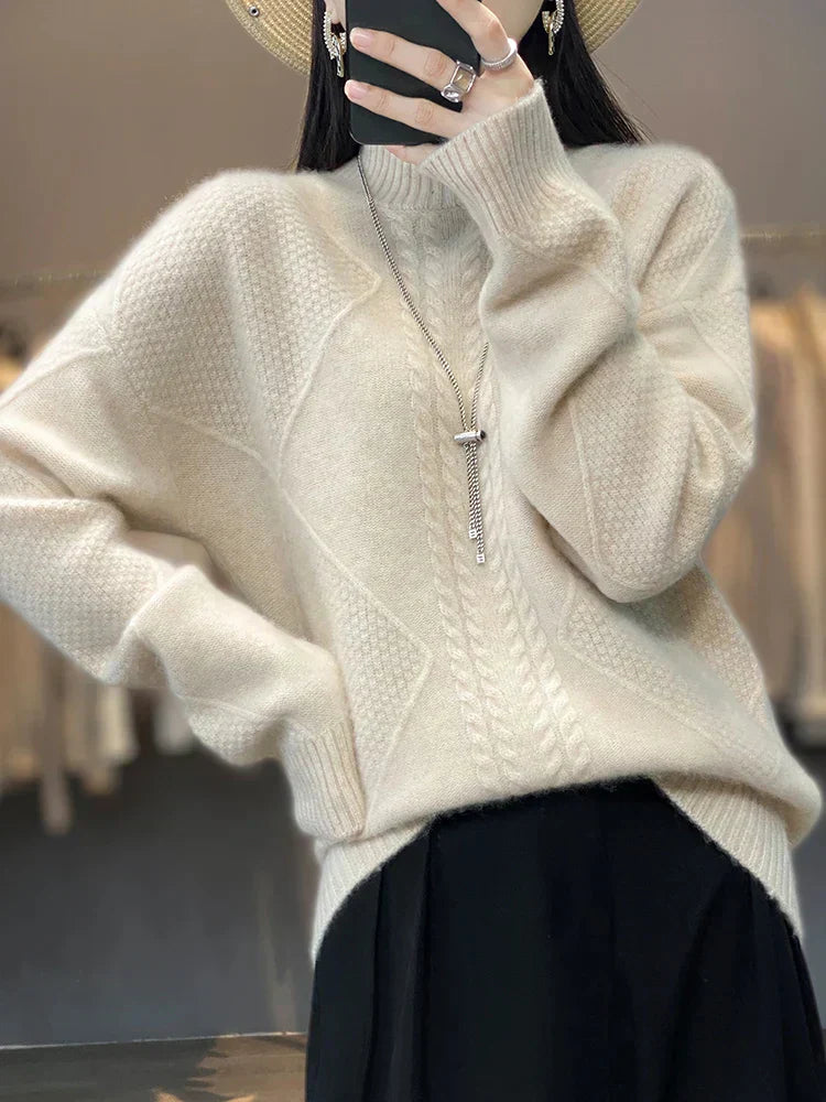 Arvae™ Ellie | Luxurious Sweater with High Collar