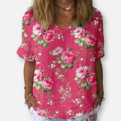 Arvae™ Cindy | Artistic Floral Shirt