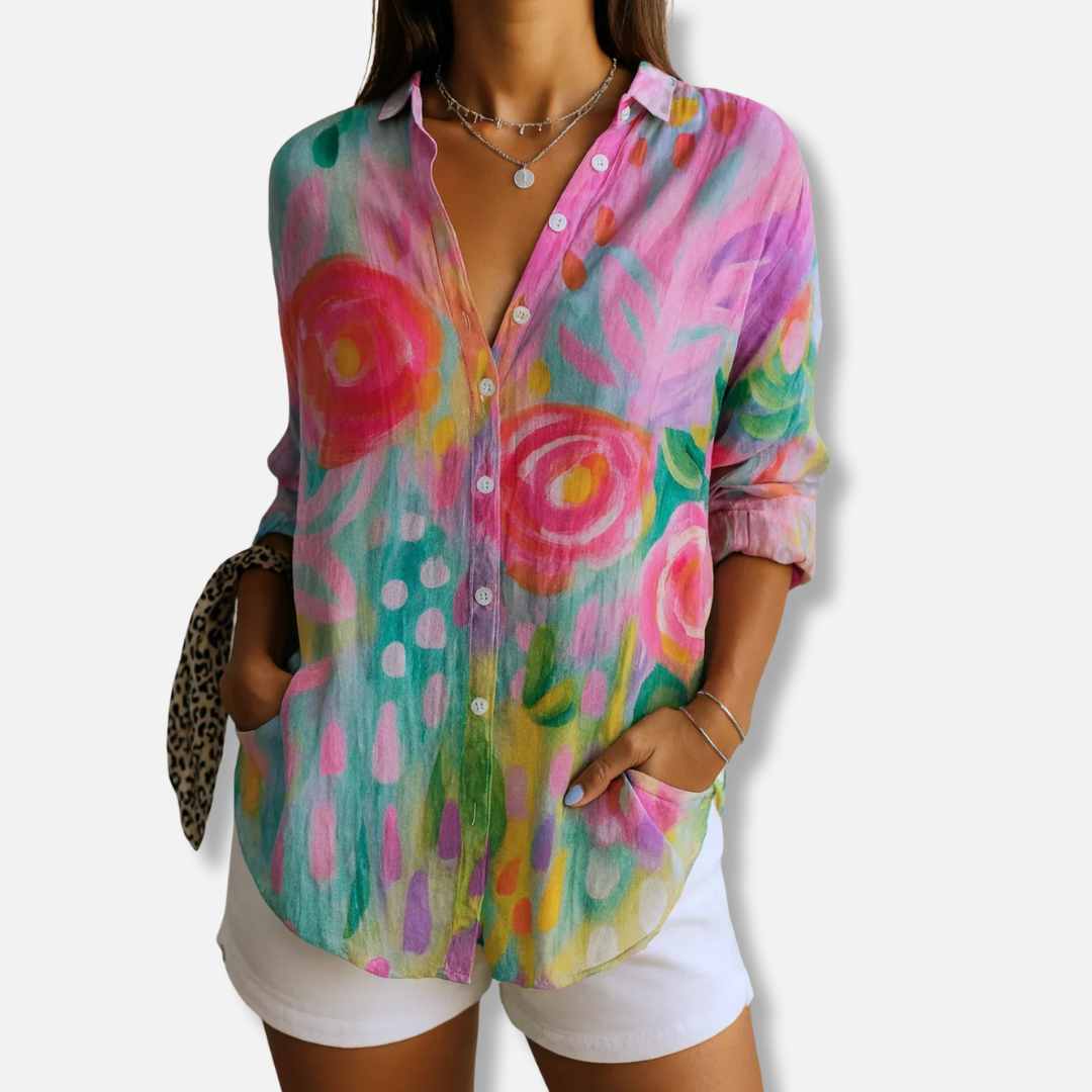 Arvae™ Astra - Colourful Pattern Blouse