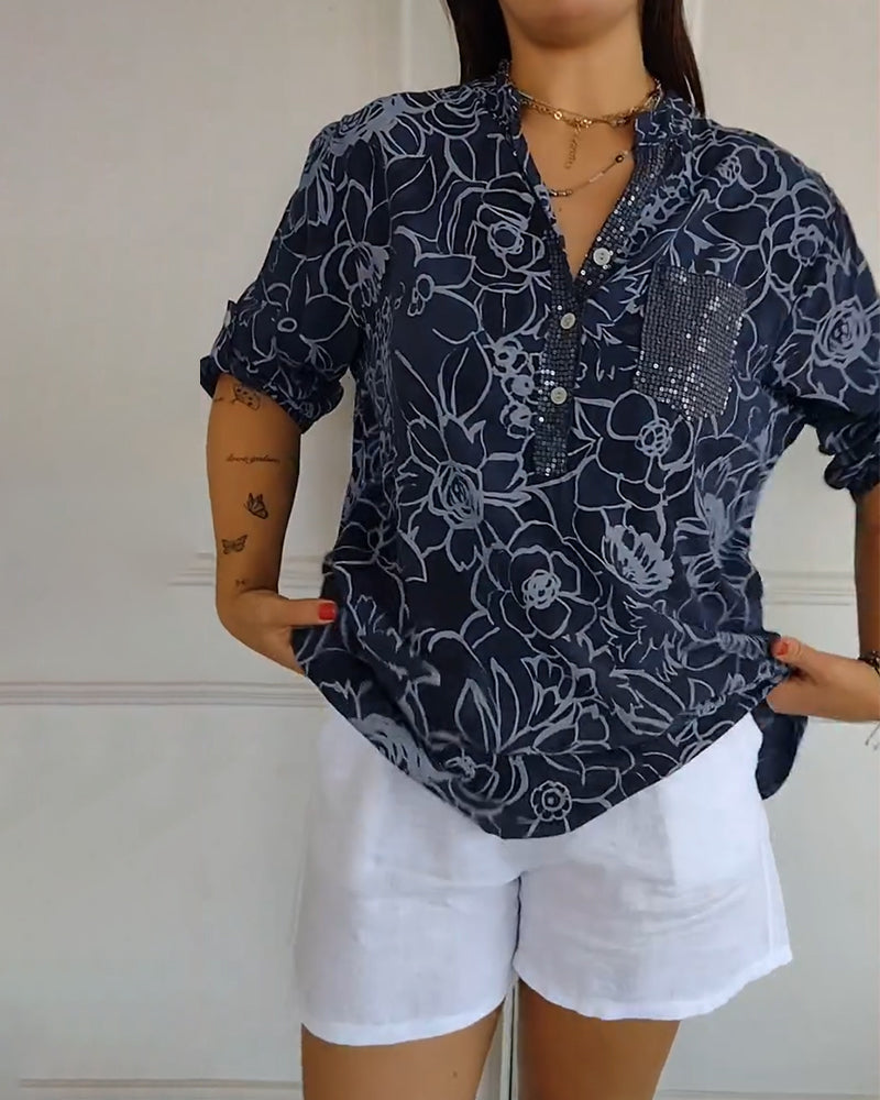 Arvae™ Evie | Floral Sophisticated Blouse