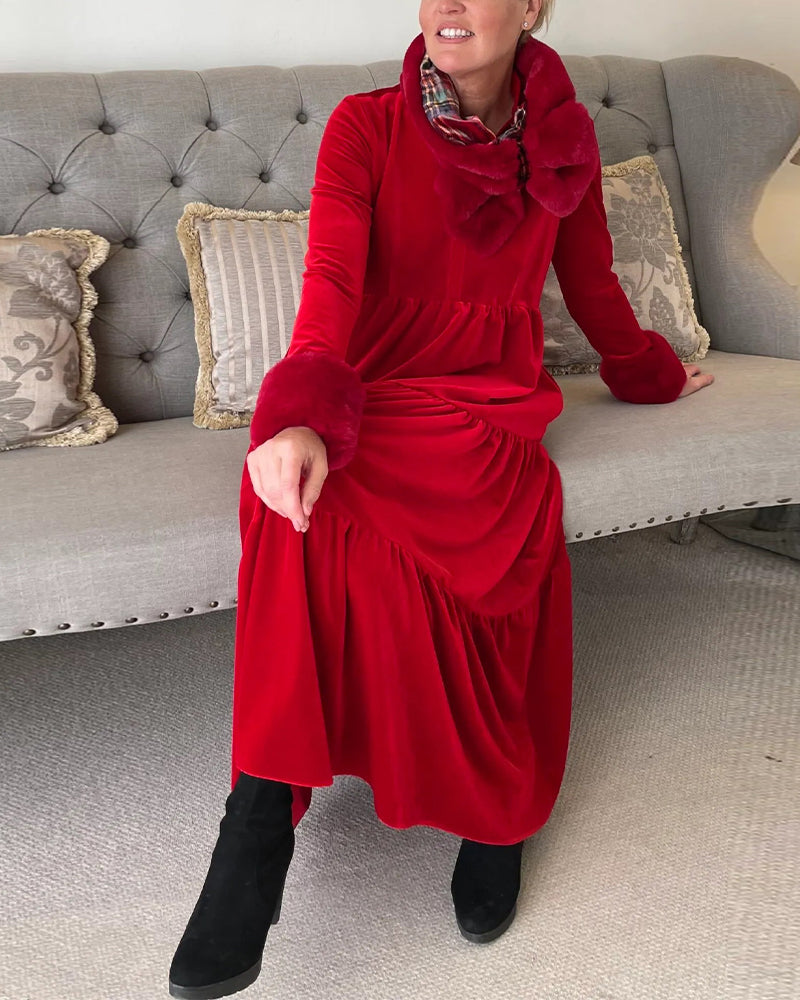 Arvae™ | Velvet Grace Midi Dress