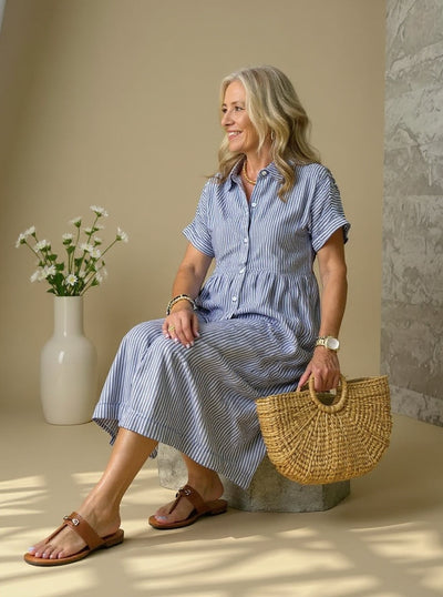 Arvae™ Susan | Fashionable Striped Dress