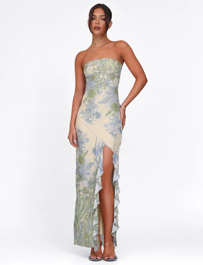 Arvae™ Floral Fantasy Maxi Dress