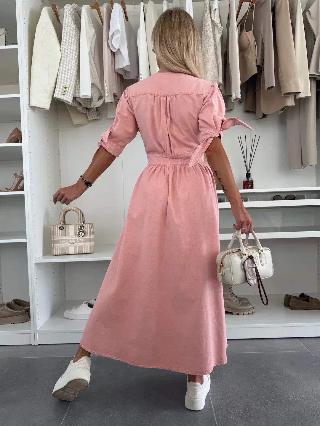 Arvae™ | Radiant Denim Dress