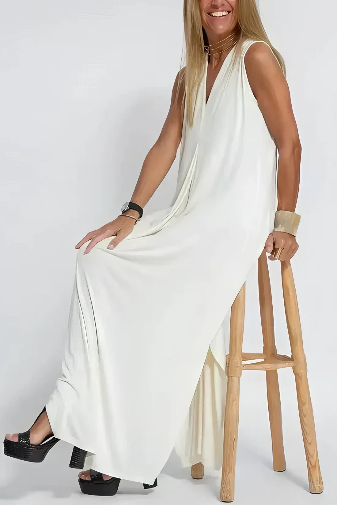 Arvae™ | Elegant Long Dress + Matching Cardigan
